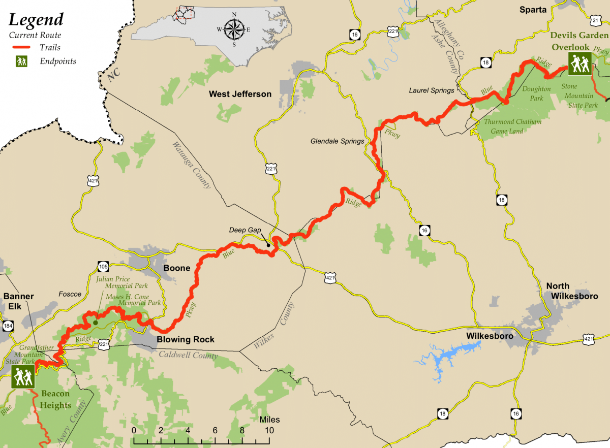 Mountains to Sea Trail High Country Segment